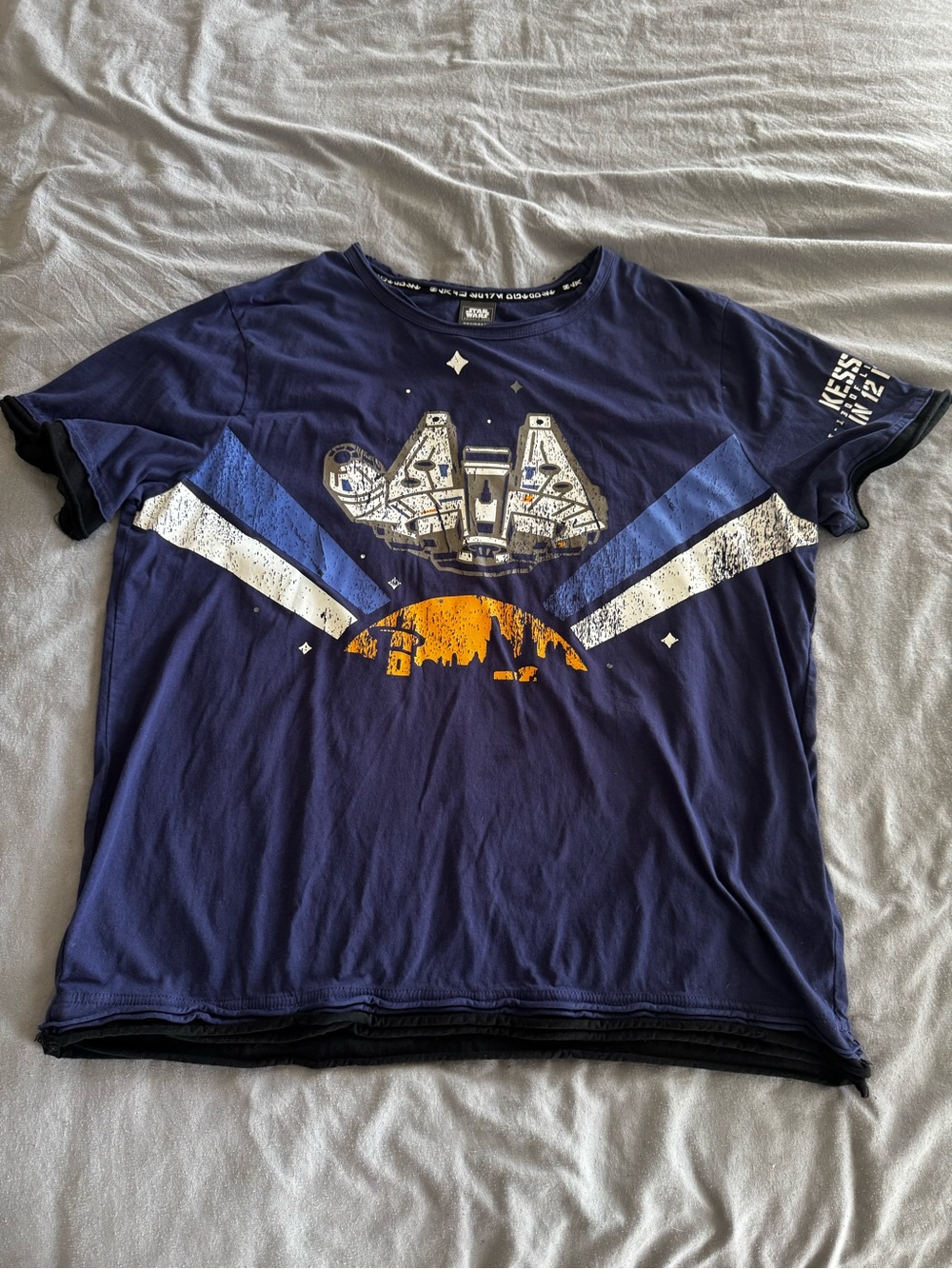 Star Wars Purple Graphic Tee with Black Trim